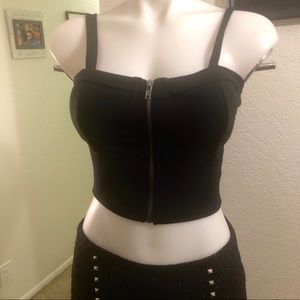 The Arte by Zenana Black Crop Top